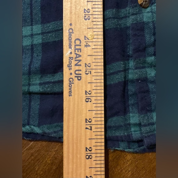 Men’s Size Large Haggar Clothing Button Down Plaid Flannel Shirt - Picture 8 of 16